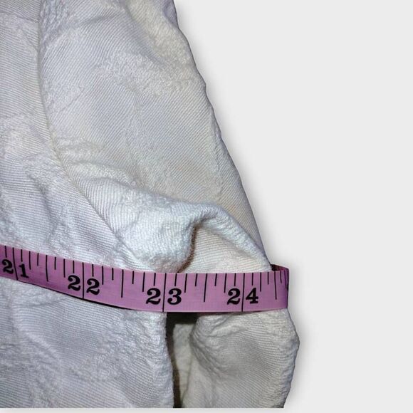 Anu By Natural | Womens Jacket | Sz XL | White Embroidery Flowers Cotton Cottage - Picture 10 of 10